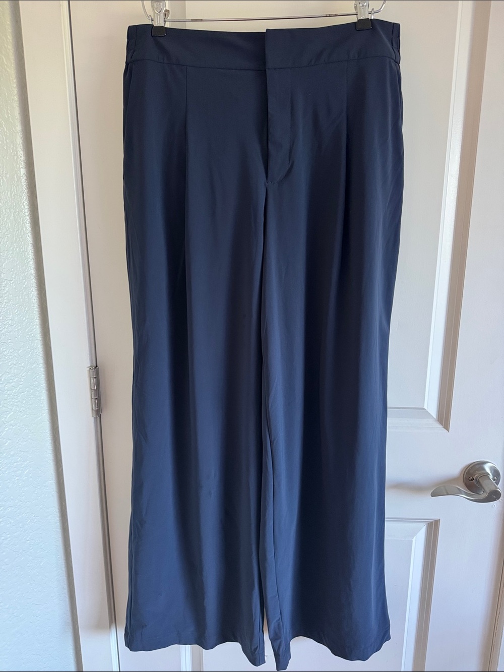 Athleta Navy Wide-Leg Jumpsuit-Style Pants
